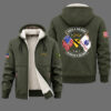 Veteran day 2026 Army Infantry 1st Cavalry Division USS2601 Fleece Zip Hoodie