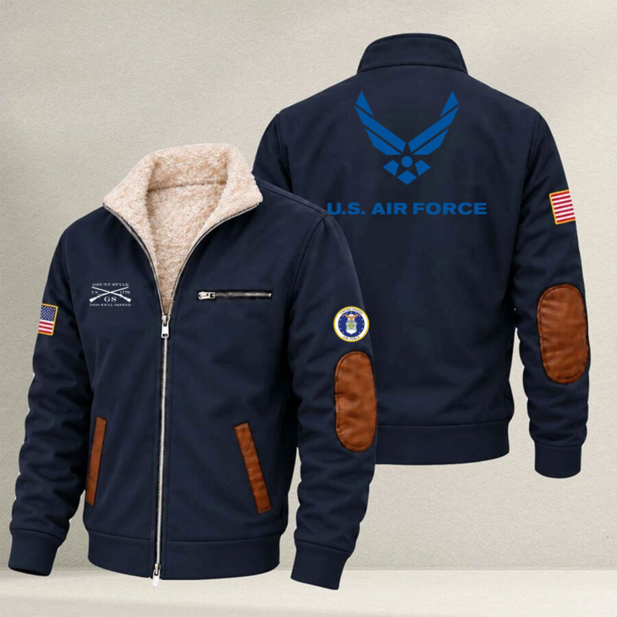 Veteran day 2026 U.S.AIRFORCE USAF206 Grunt Style Fleece Zip Jacket